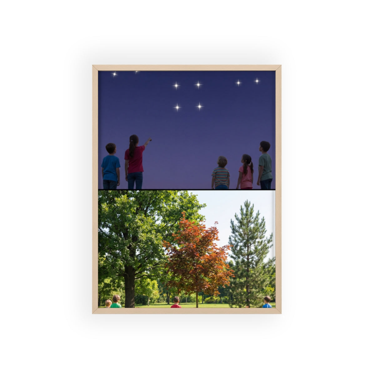 Wooden Framed Poster - Wonder — Portrait