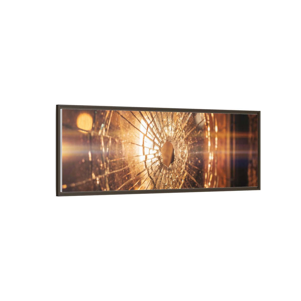Framed Matte Canvas - Shattered Glass