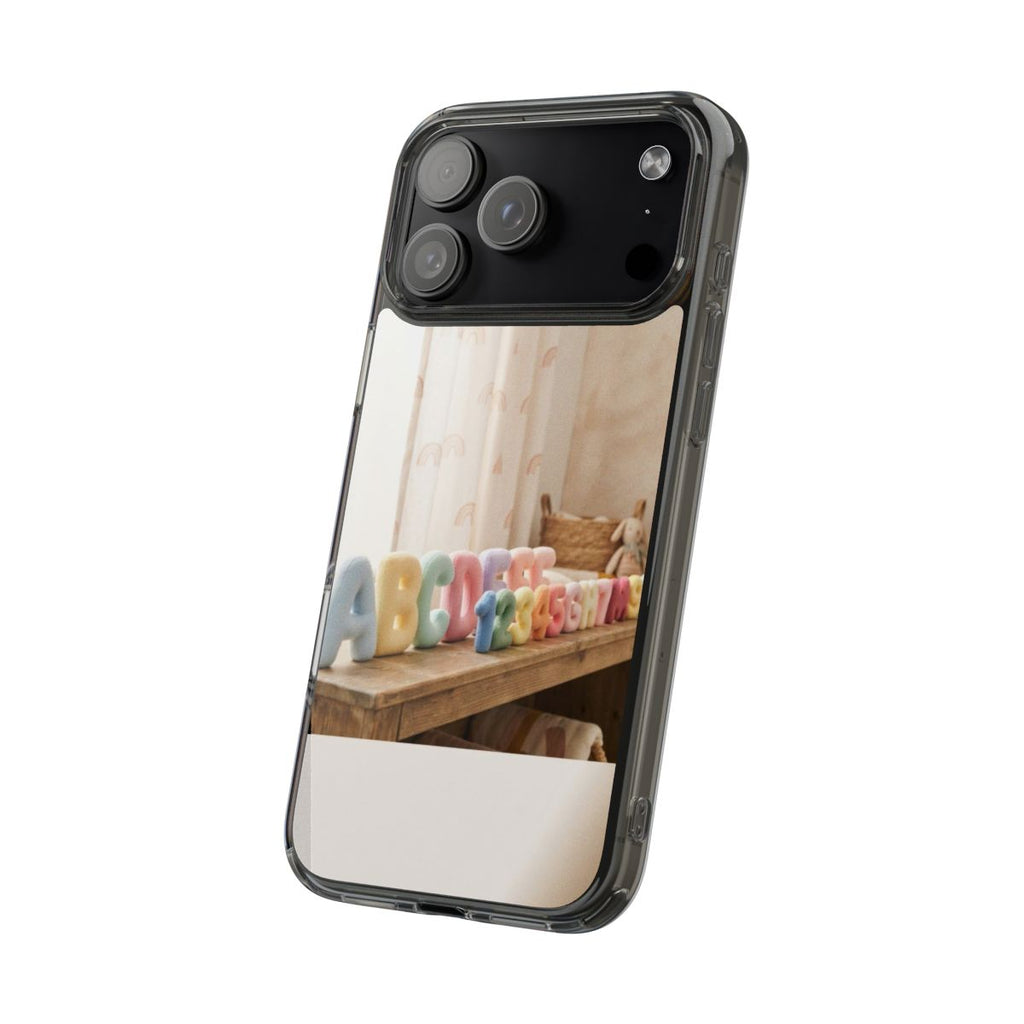 Clear Impact-Resistant Case - Pastel ABCs | Echovira Gallery
