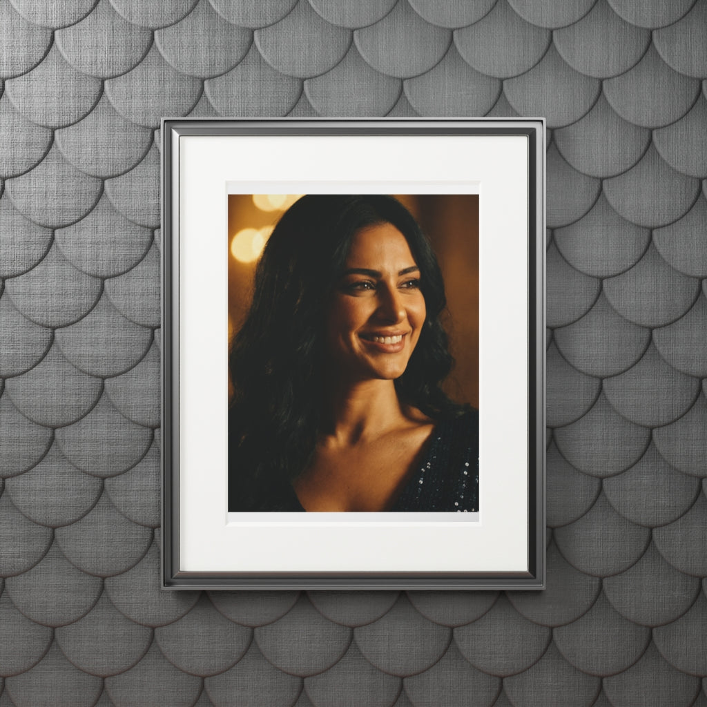 Framed Fine Art Print - Golden Glow — Portrait