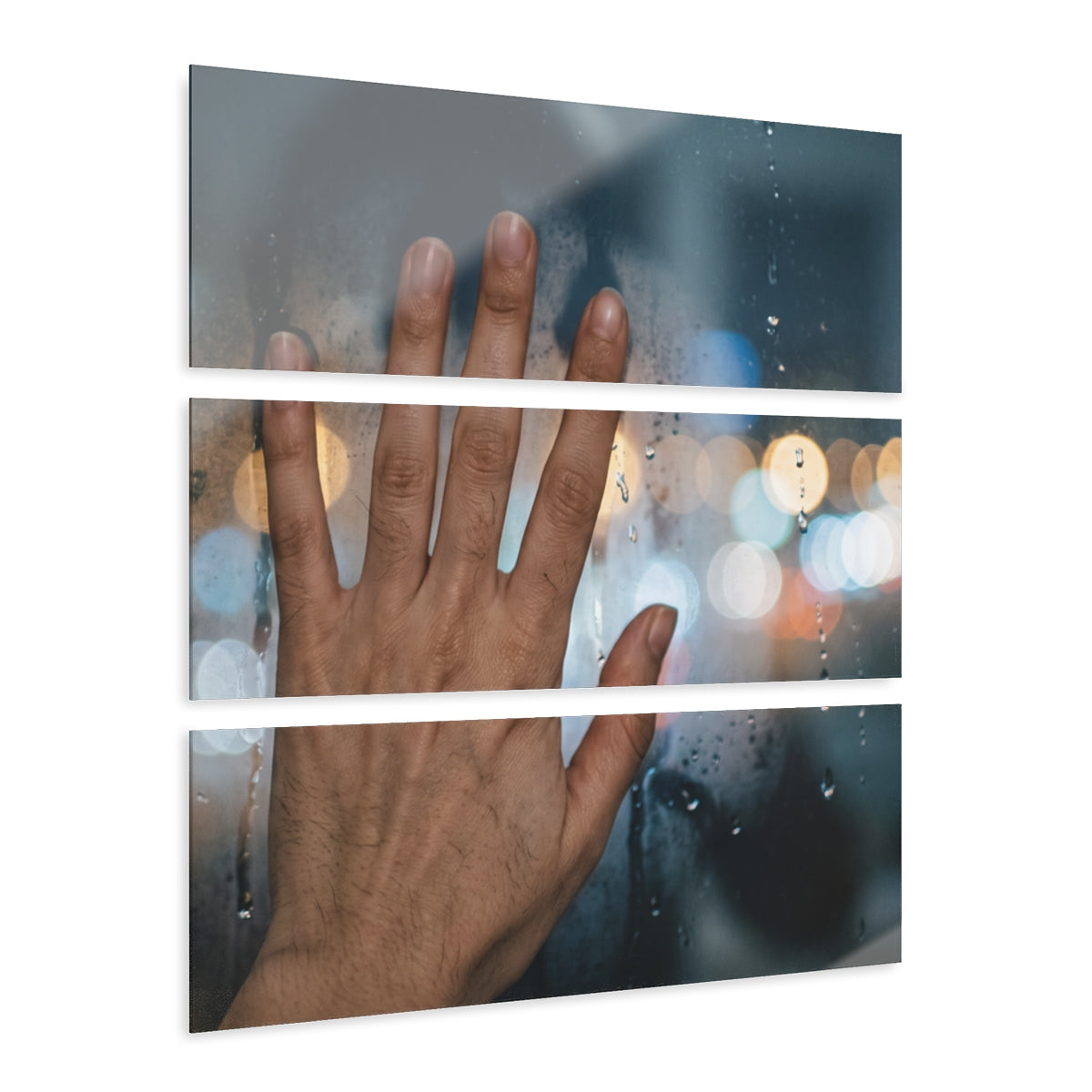 Rainy City Acrylic Print Landscape Art