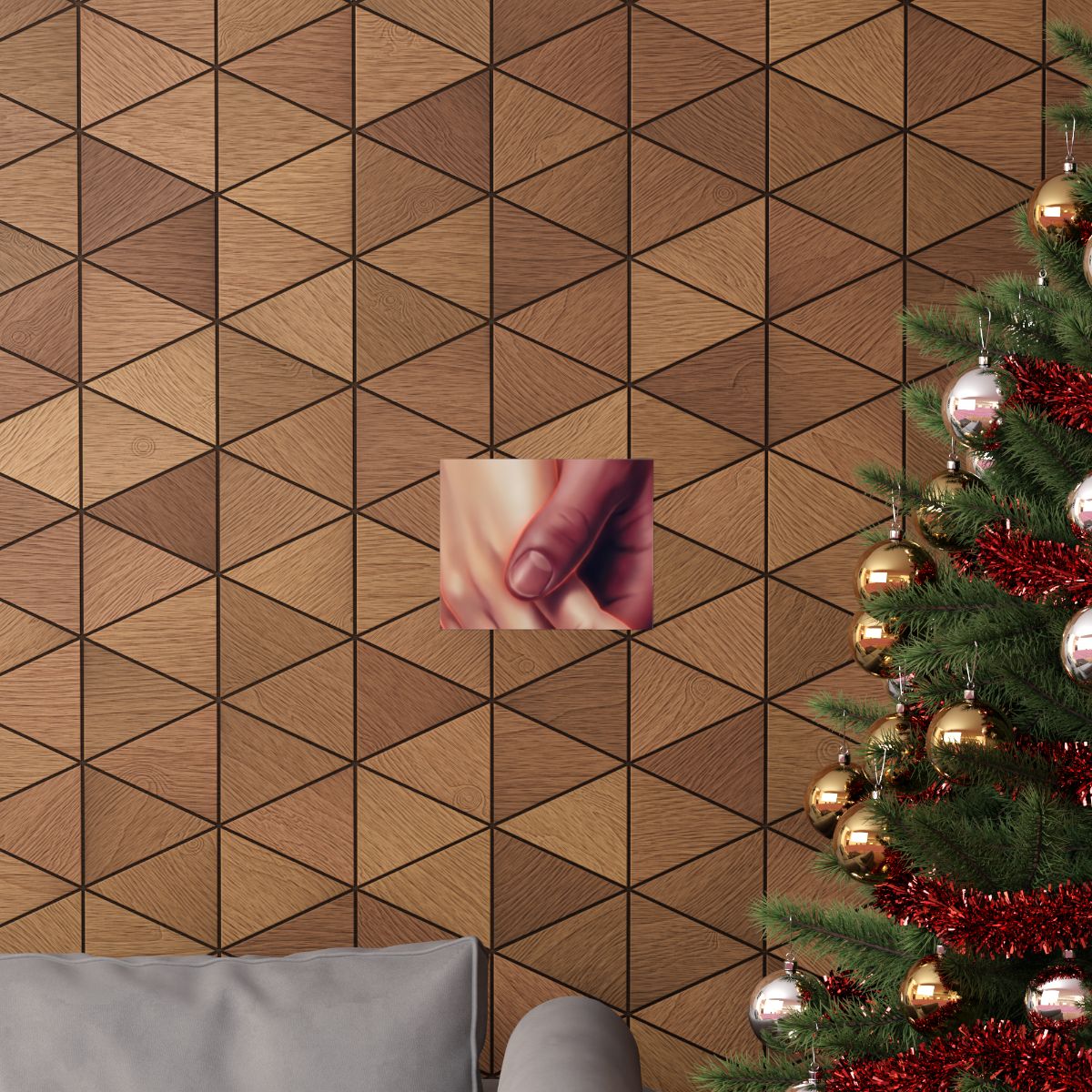 Matte Horizontal Posters - Ethereal Connection Holding Hands...