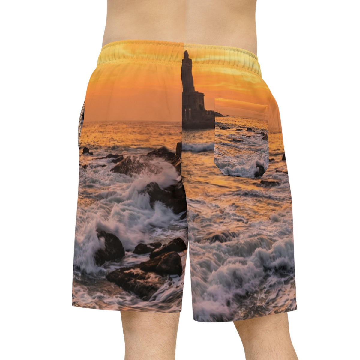 Athletic Long Shorts - Majestic Sunrise