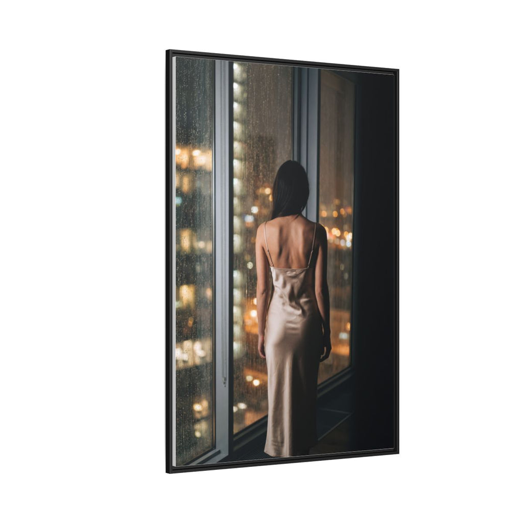 Gerahmte matte Leinwand - Cinematic Nights — Schwarz / 3,175 cm