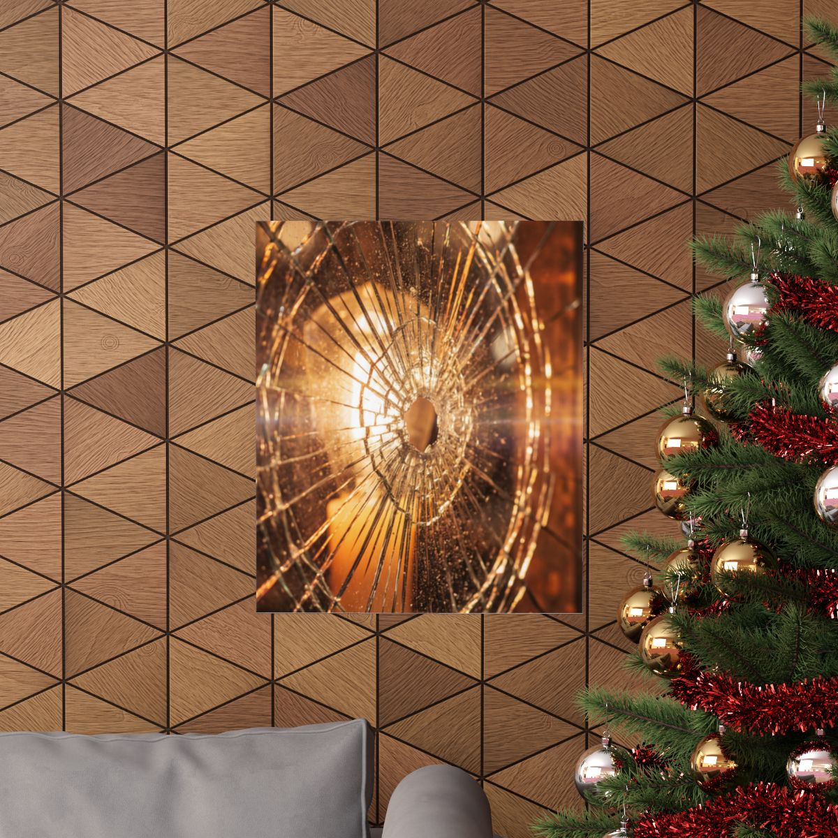 Matte Vertical Posters - Shattered Radiance Glass Art (8×10...