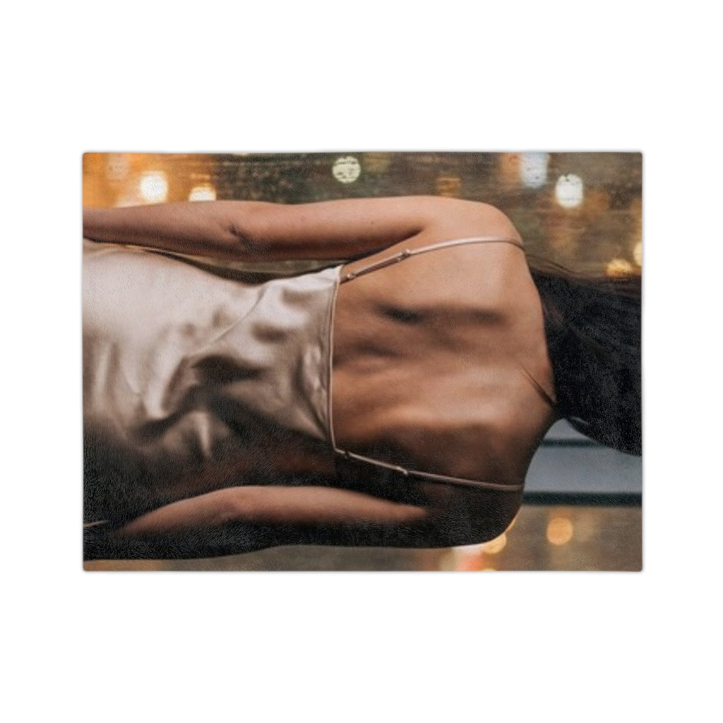 Velveteen Blanket - Shimmering Rainy City | Echovira Gallery