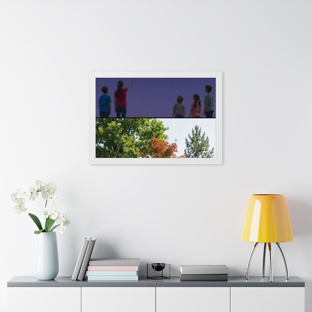 Framed Horizontal Poster - Stardust & Forest Discovery —......