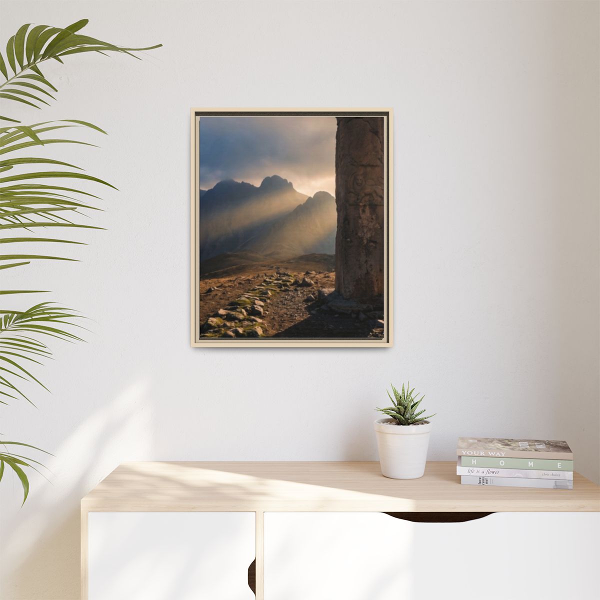 Matte Canvas, Framed - Mystic Monolith Ancient Persian... |...