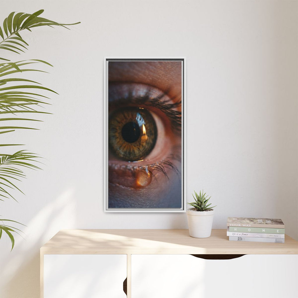 Matte Canvas, Framed - Luminous Tear