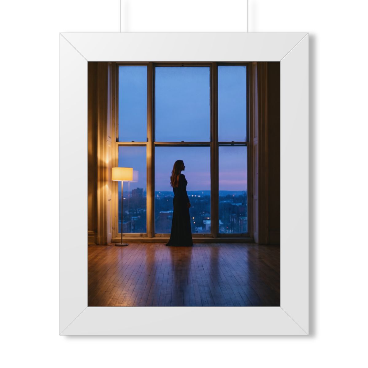 Framed Vertical Poster - Twilight Solitude — White (11×14......