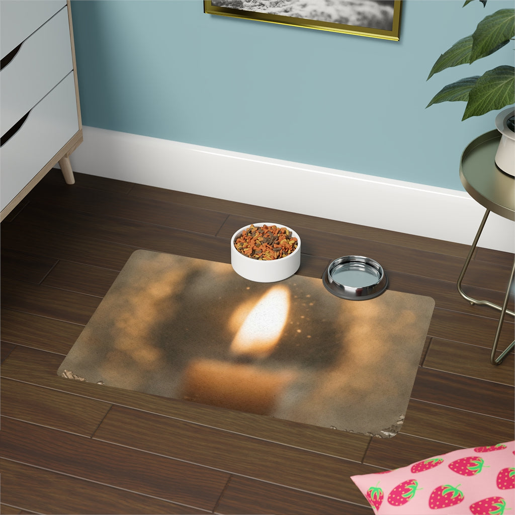Pet Food Mat 12x18 - Frost & Flame | Echovira Gallery
