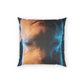 Poly Velvet Pillow - Neon Horizon Portrait | Echovira...