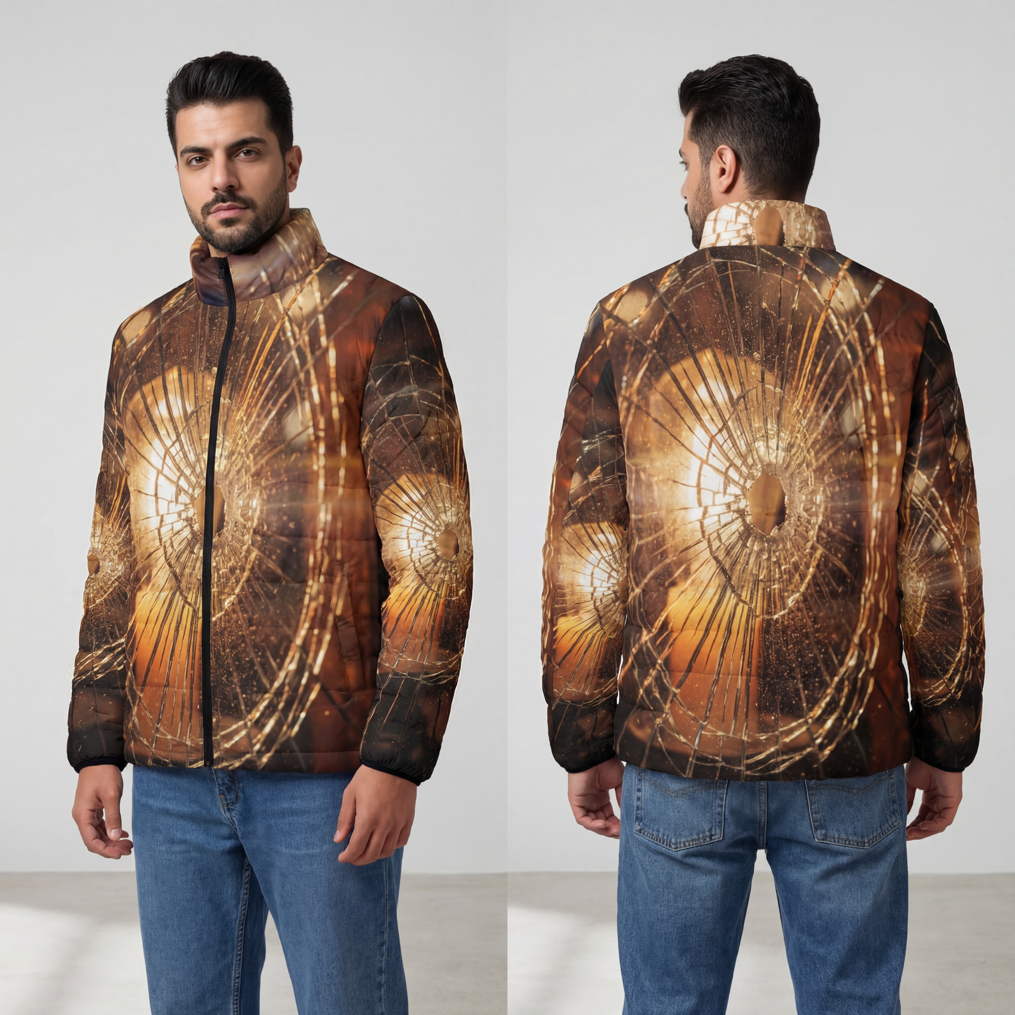 Herren-Pufferjacke – Cinematic Winter