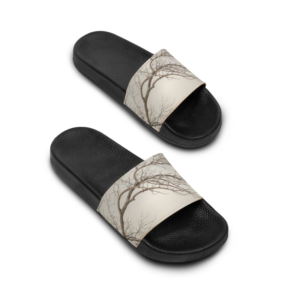 Men's Slide Sandals - Winter Branch Solitude Landscape |...