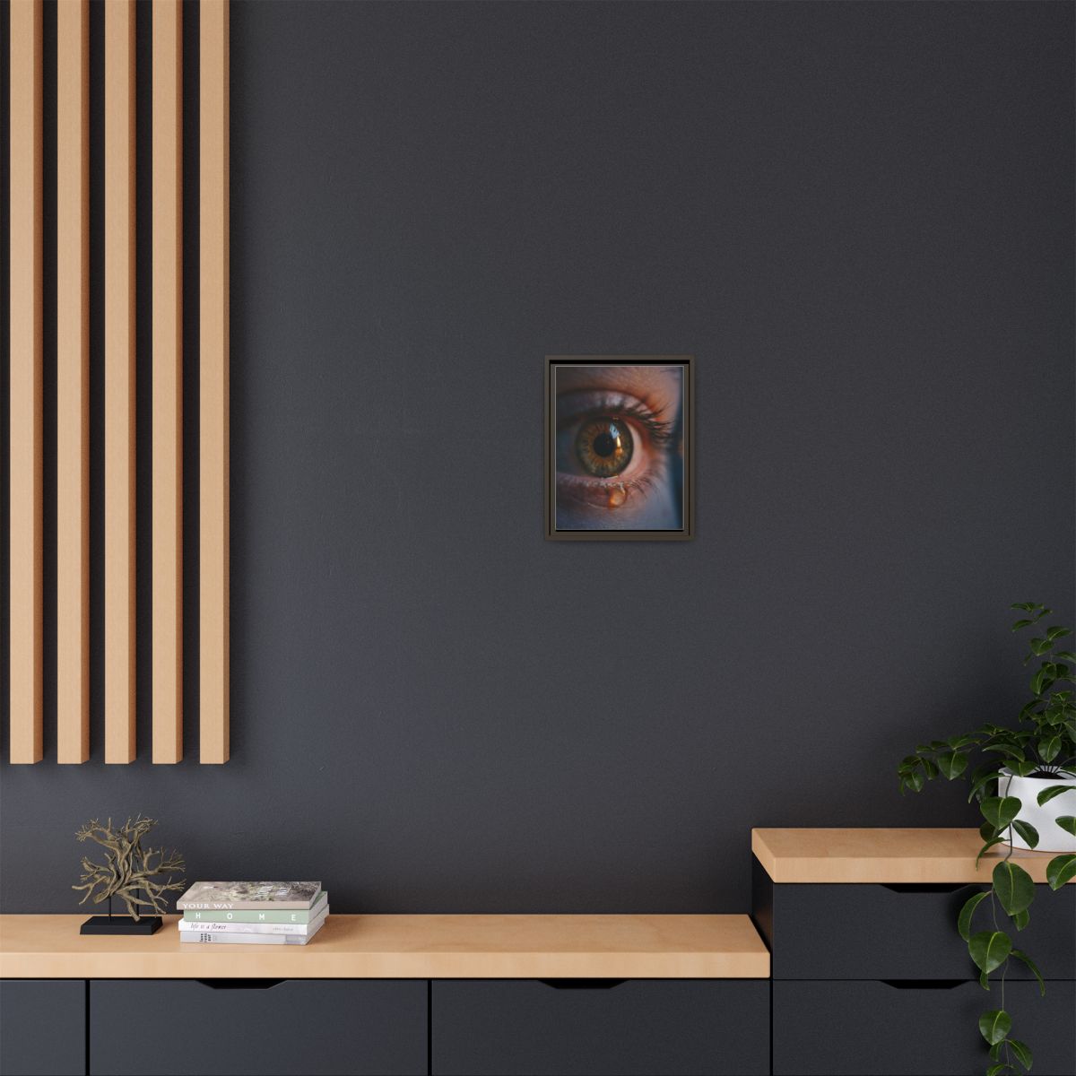 Matte Canvas, Framed - Luminous Tear