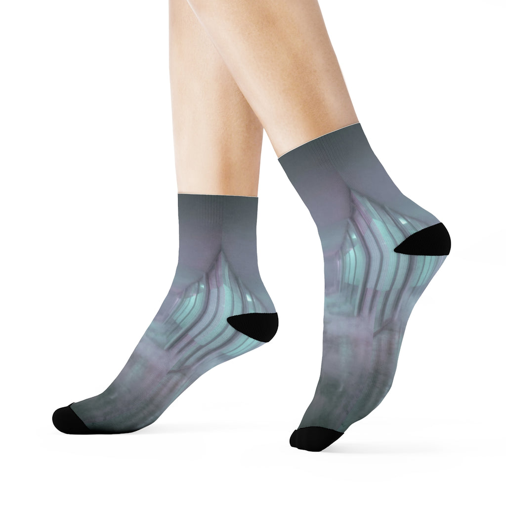 Crew Socks - Liminal Corridor Fog Art Print | Echovira...