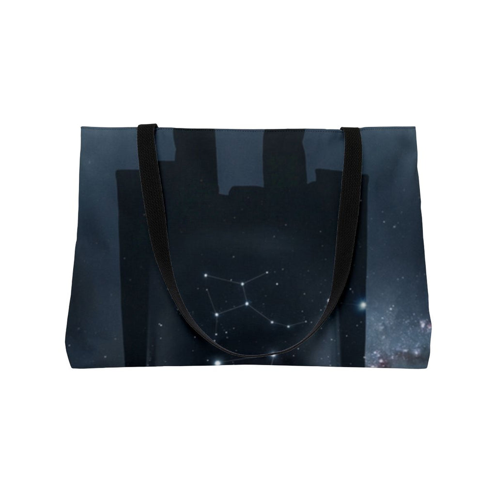 Weekender Tote Bag - Cosmic Sentinel Orion Constellation Art...