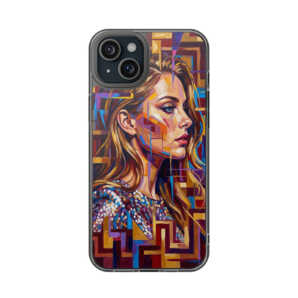 Clear Impact-Resistant Case - Shattered Elegance | Echovira...