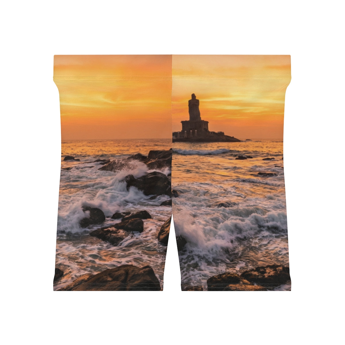 Damen-Radlerhose – Ocean Sunrise