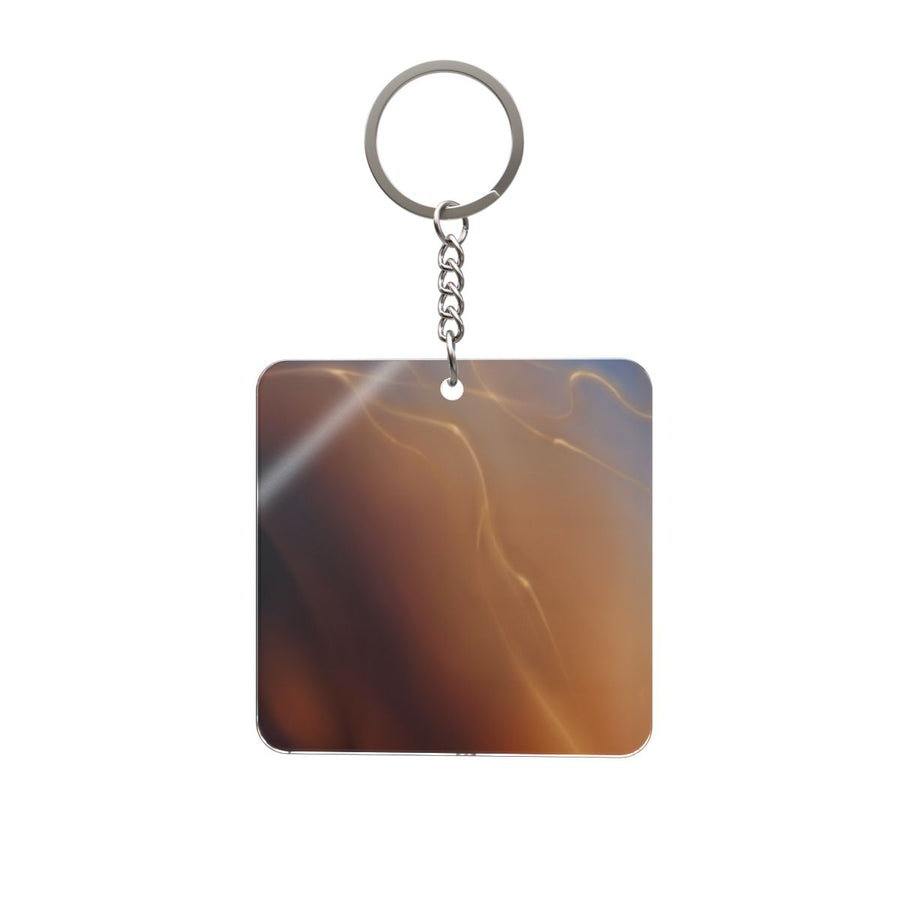 Square Keychain - Luminous Whispers Glowing Intimate Art