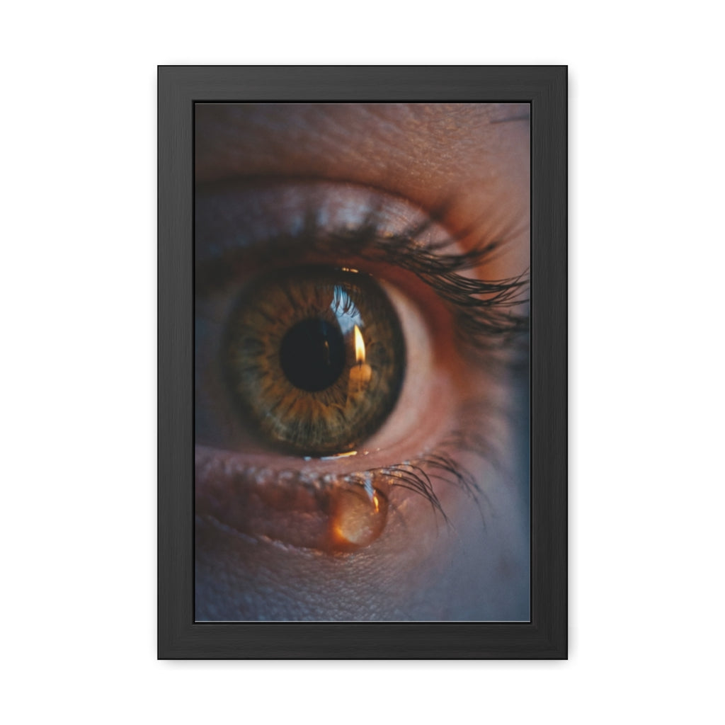 Framed Poster - Ethereal Gaze — Portrait