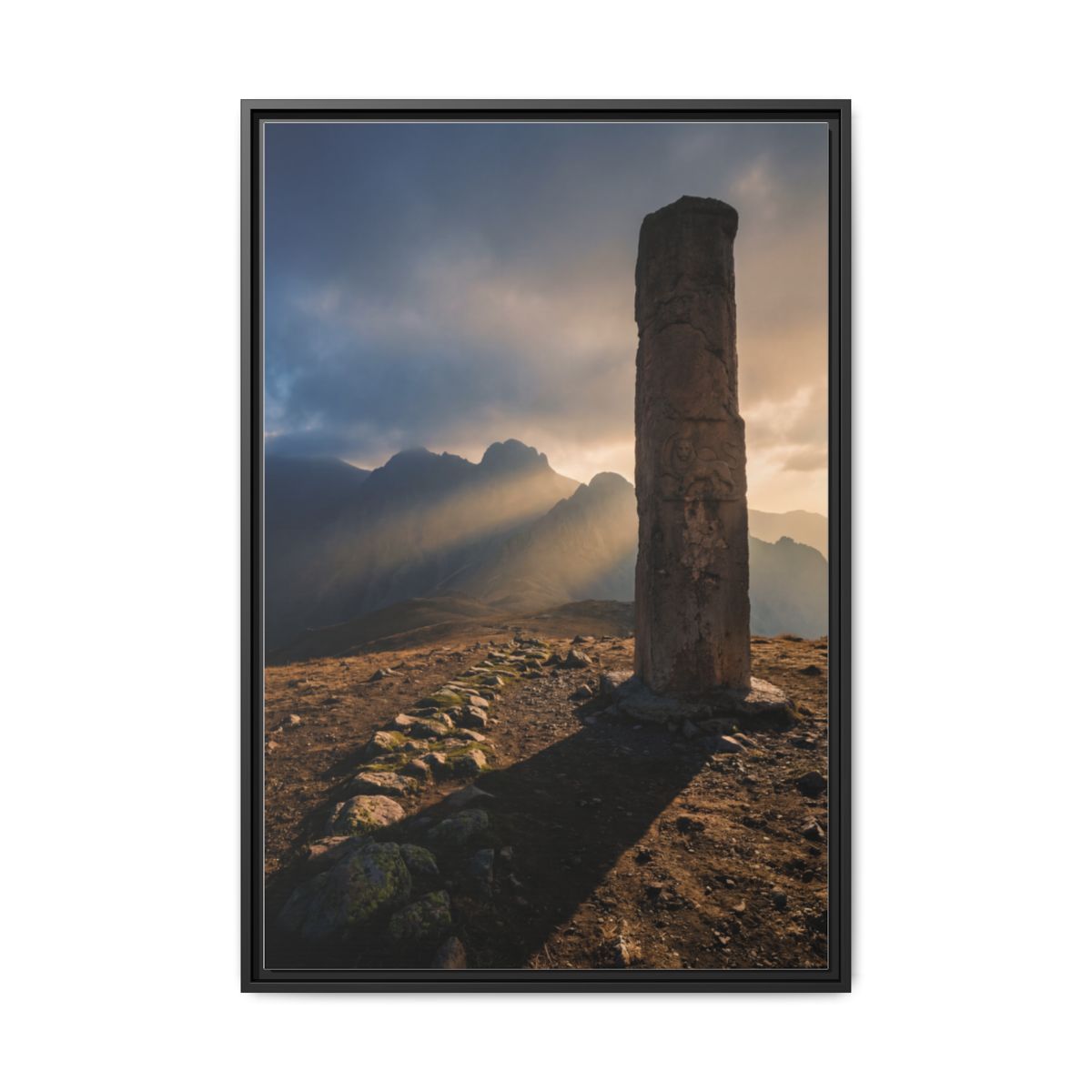 Framed Matte Canvas - Sun Peak