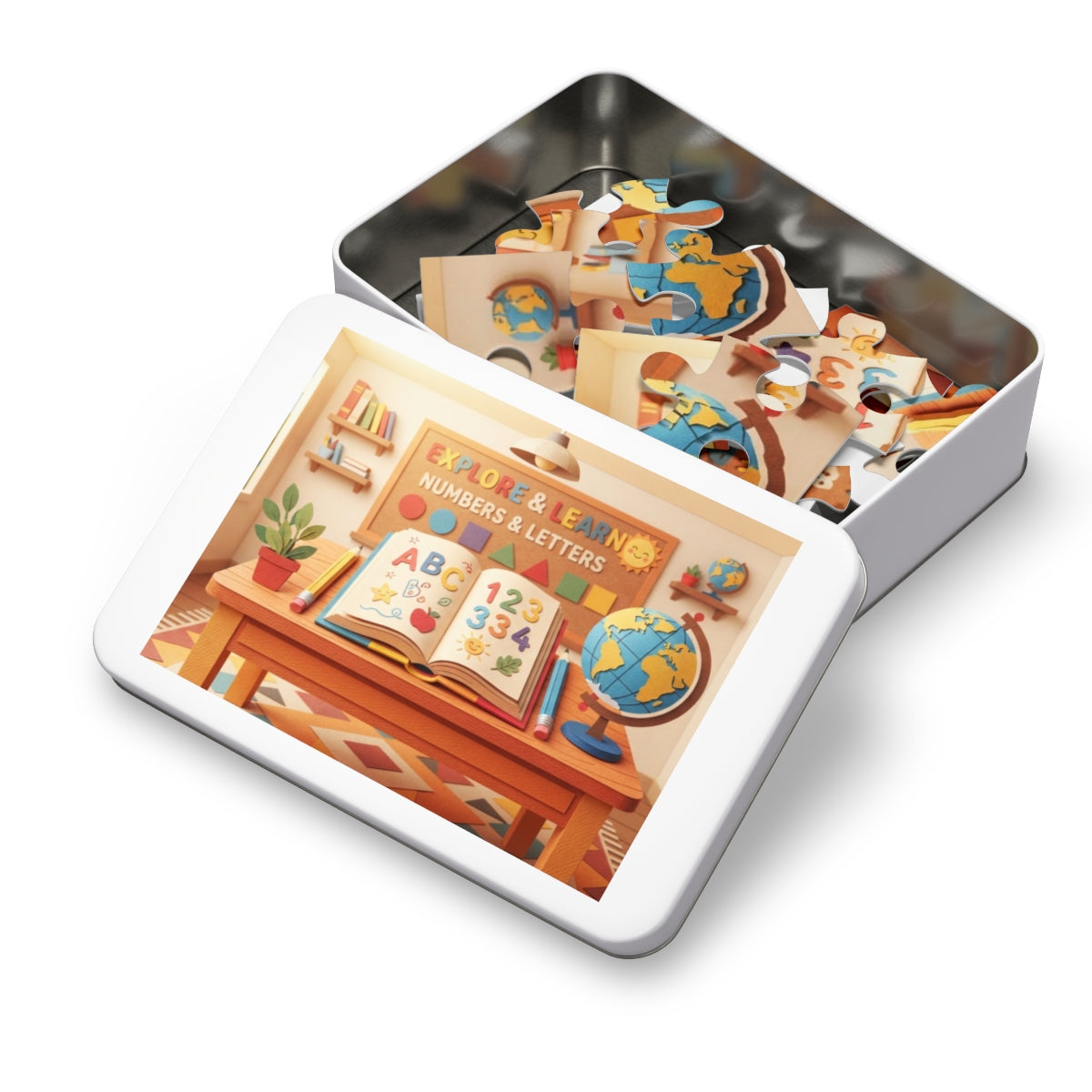 Jigsaw Puzzle with Tin - Playful Classroom Papercraft... |...