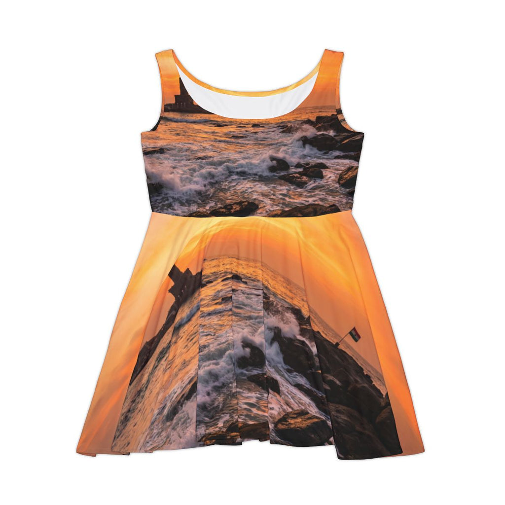 Women's Skater Dress - Golden Coast