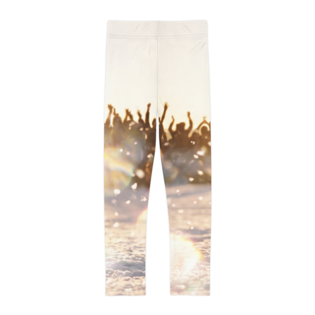 Kids Leggings with Golden Hour Crowd Art