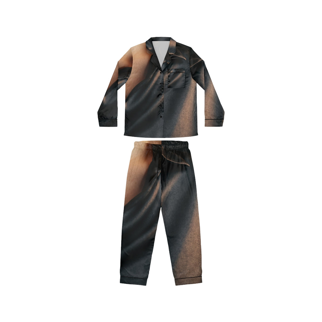 Women's Satin Pajamas - Midnight Satin Sleep Set | Echovira...