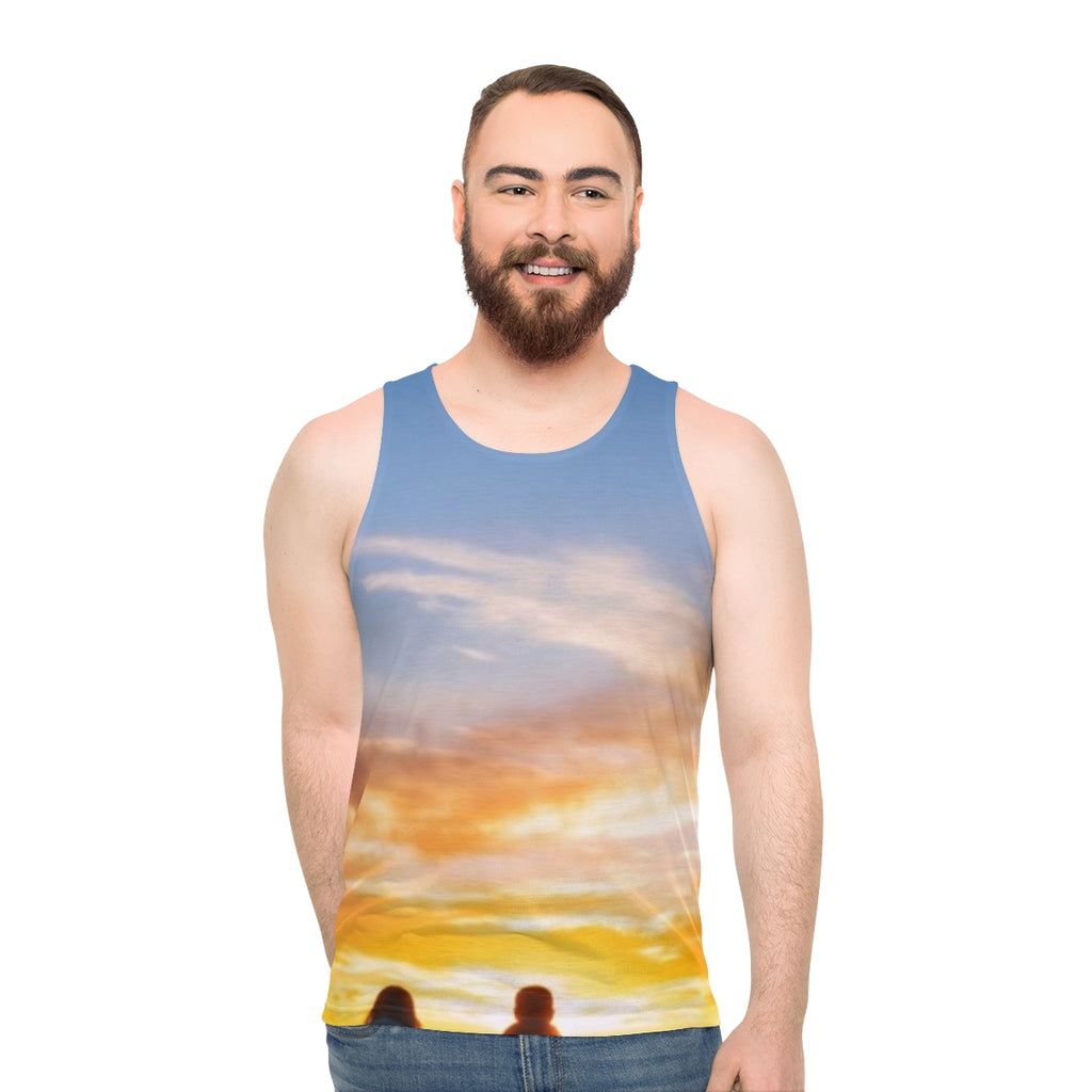 Men's Tank Top - Sunset Mountain Ridge | Echovira Gallery