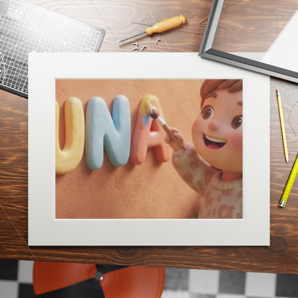Fine Art Print - Luna Sunshine Passepartout — Landscape... |...