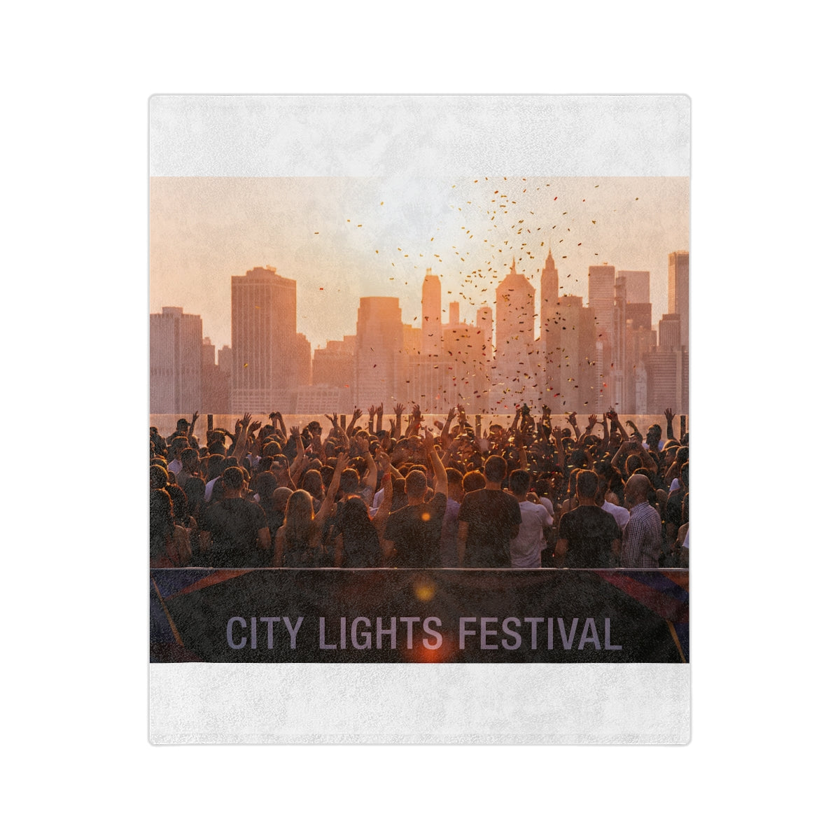 Velveteen Microfiber Blanket - City Lights | Echovira...