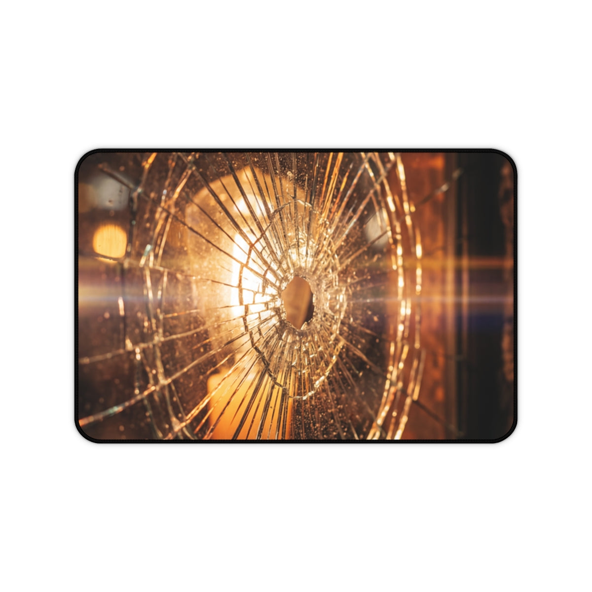 Desk Mat - Shattered Light Kinetic Art Glass | Echovira...