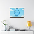 Framed Horizontal Poster - Cheerful Sky Horizon — Walnut......