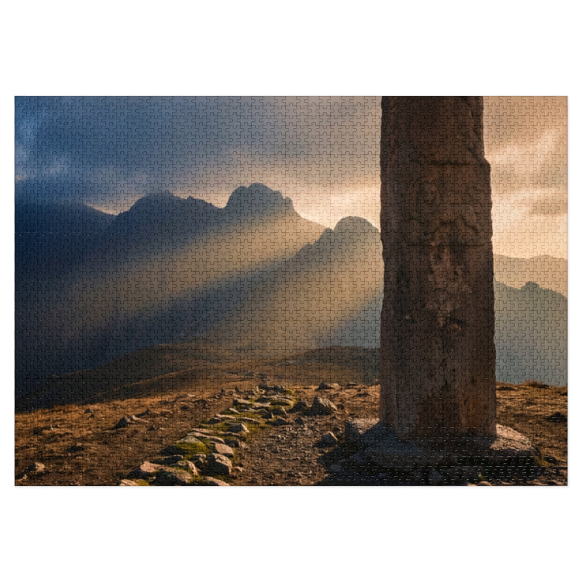 Jigsaw Puzzle with Tin - Jigsaw Puzzle - Cinematic Landscape