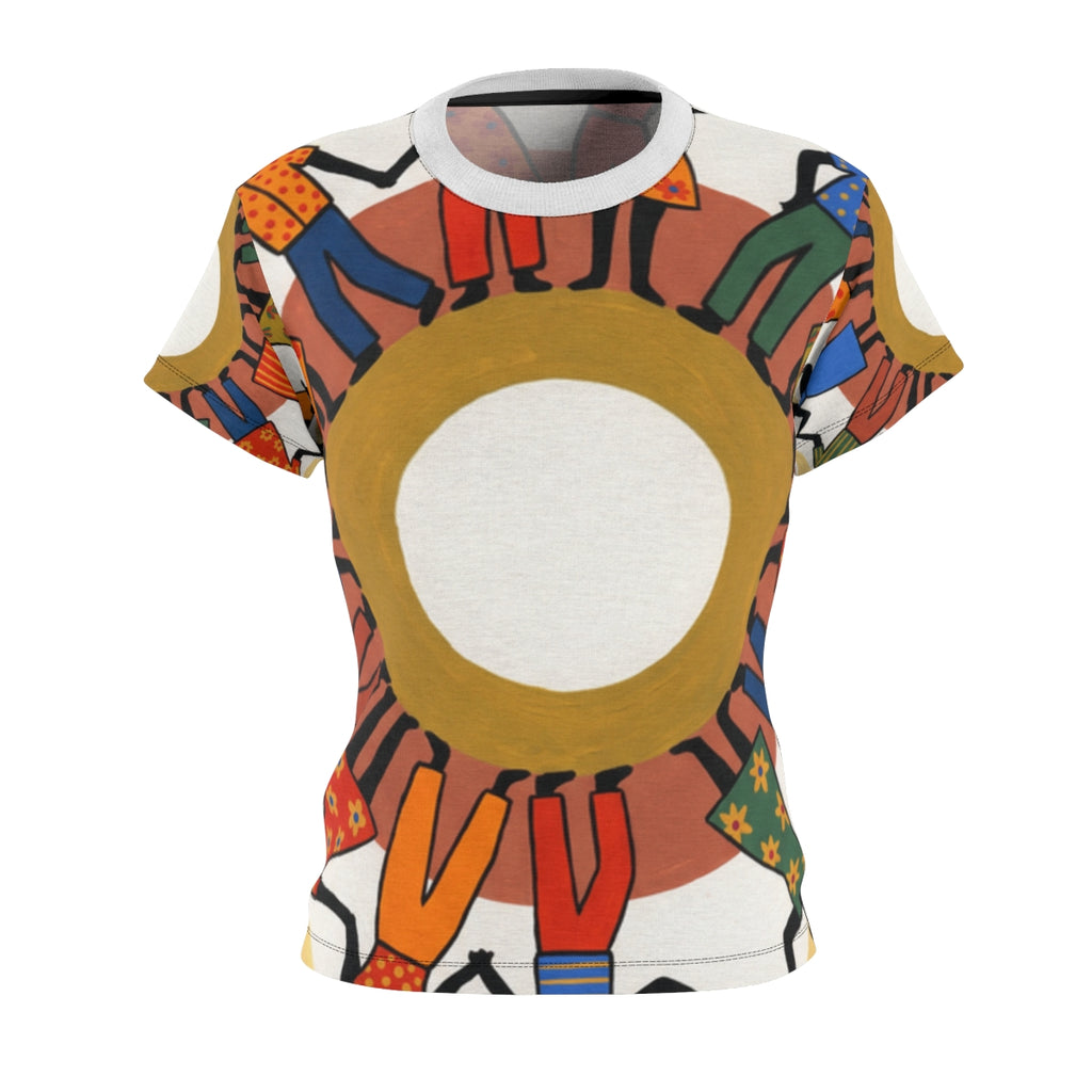 Women's Cut & Sew Tee - Unity Mandala Folk Art | Echovira...
