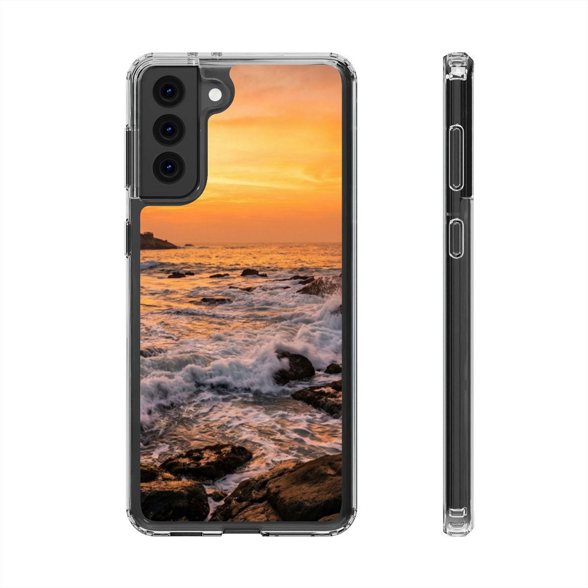 Clear Impact-Resistant Cases - Clear Phone Case - Golden...