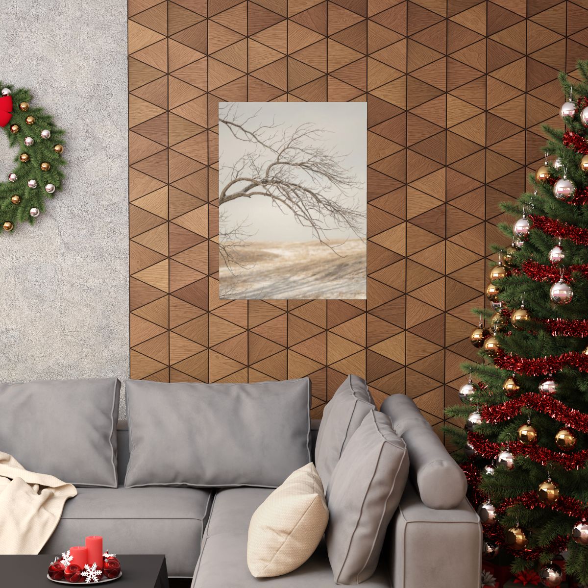 Matte Vertical Posters - Winter Branch Solitude Landscape......