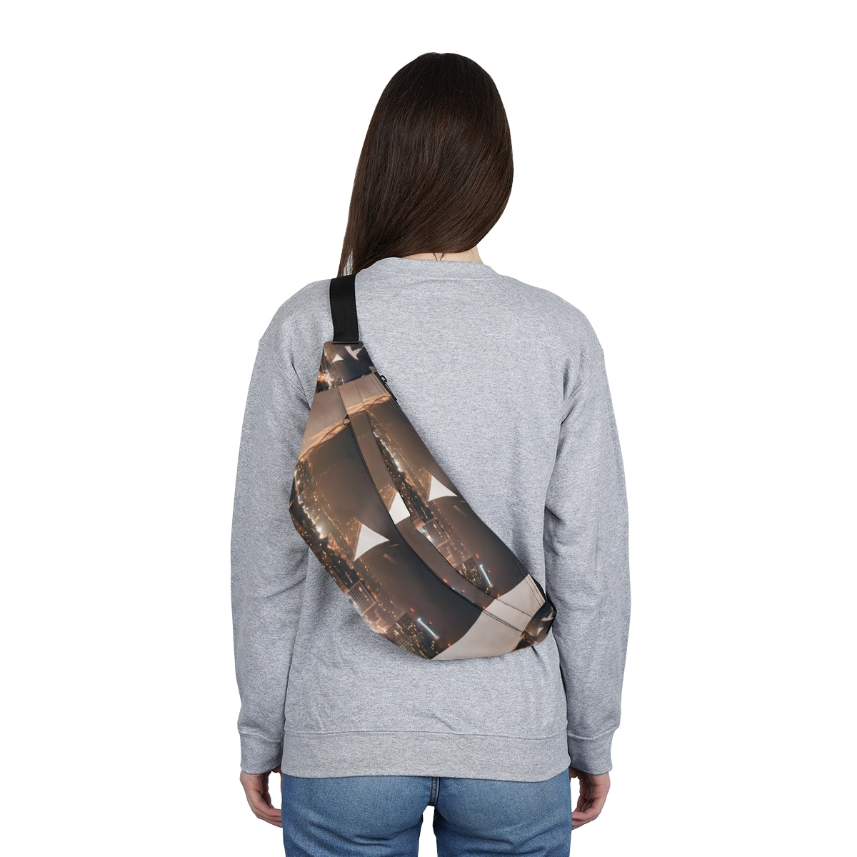 Large Fanny Pack - City Twilight Romance | Echovira Gallery