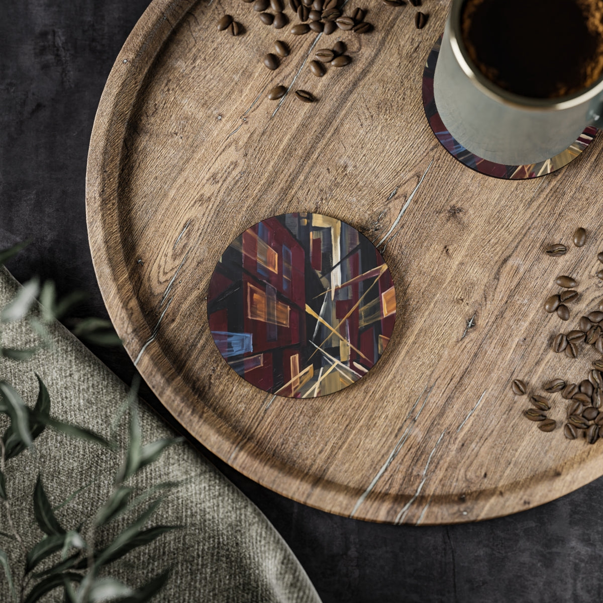 Coasters - Urban Perspective (Set of 4) (1 & 4 pcs) |...