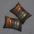 Lumbar Pillow - Shadowed Night Alleyway | Echovira Gallery