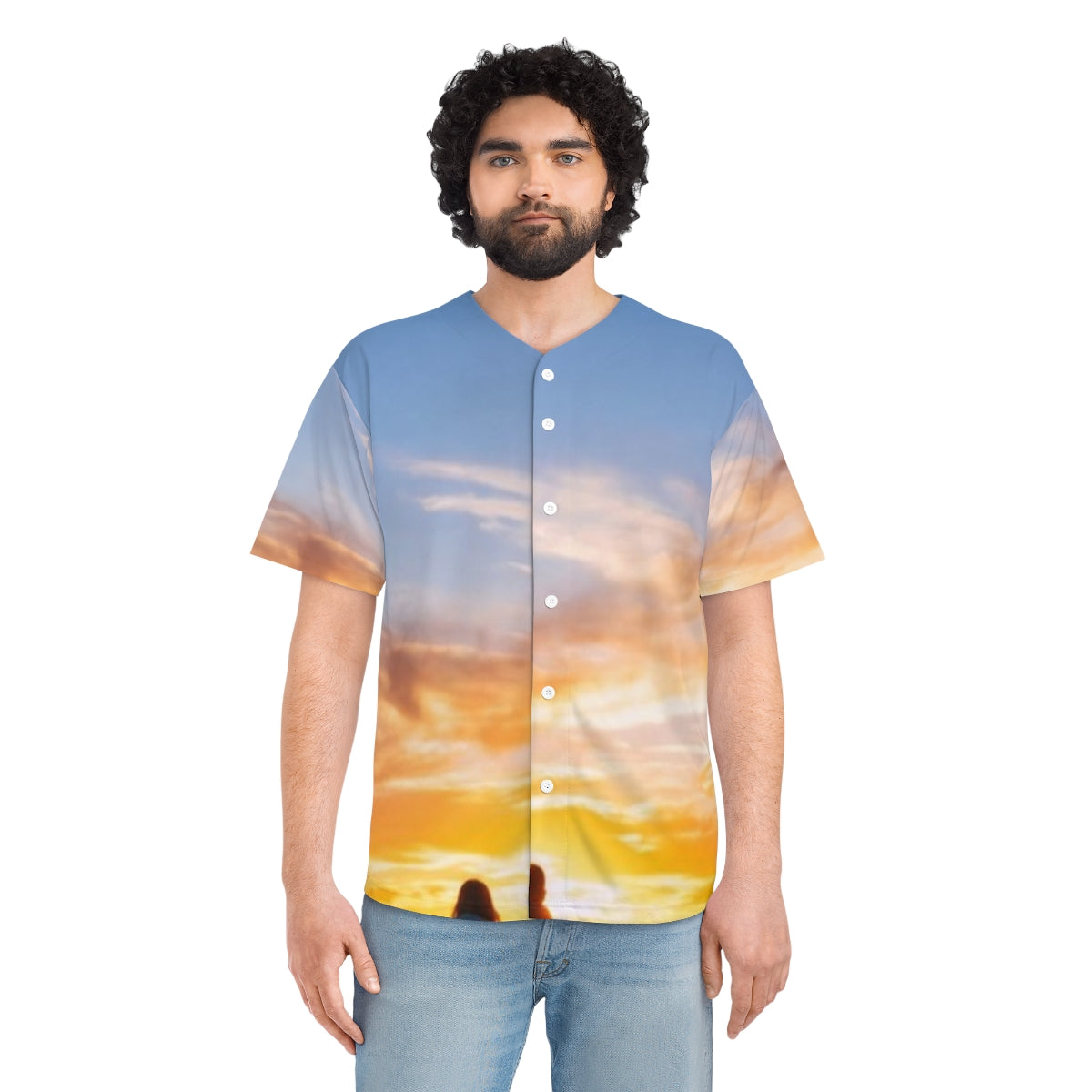 Men's Baseball Jersey - Sunset Ridge | Echovira Gallery
