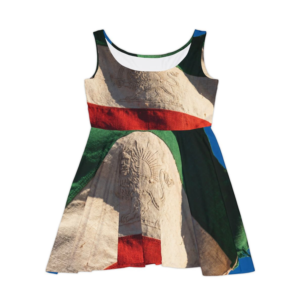 Women's Skater Dress - Vintage Persian Lion and Sun Flag Art...