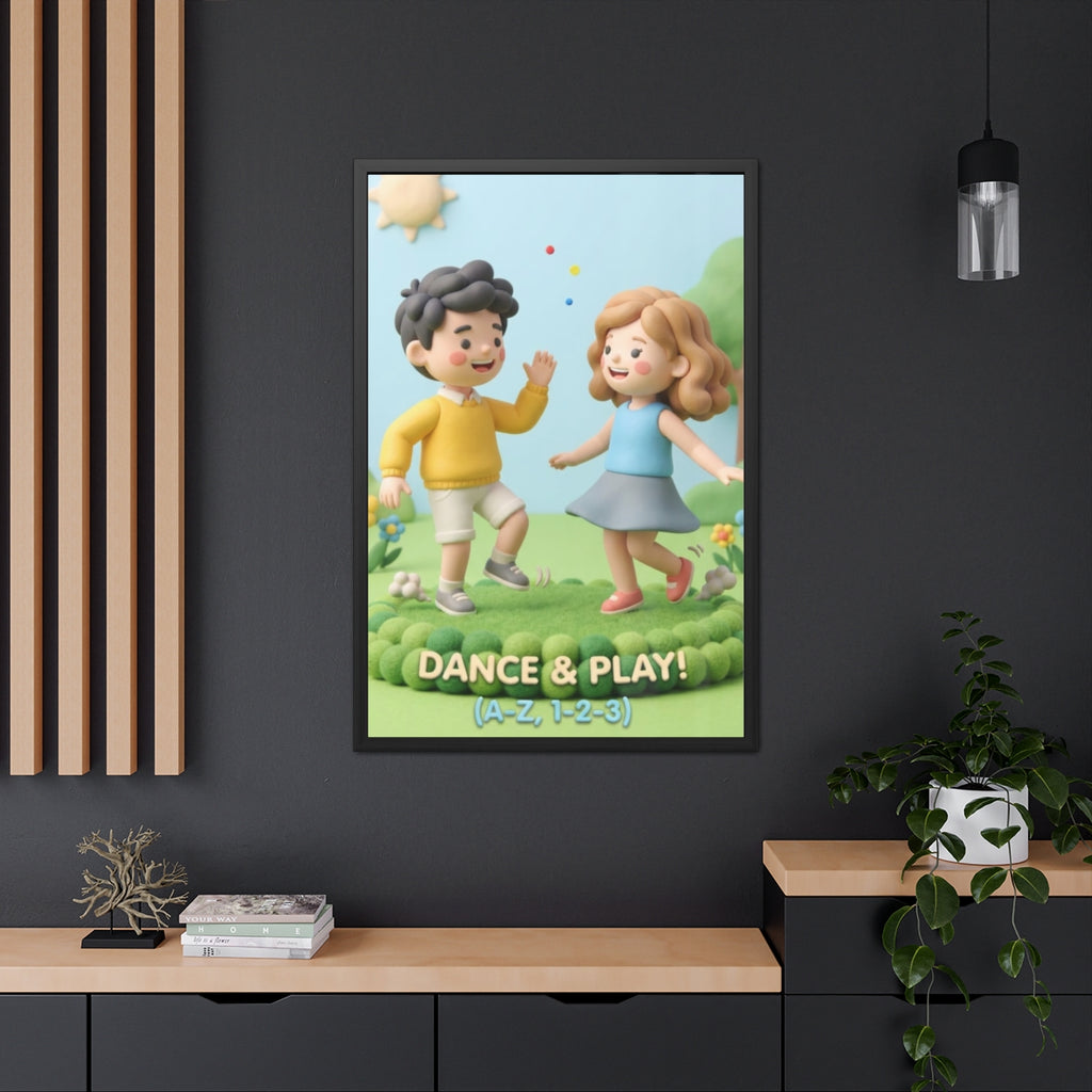 Framed Poster - Joyful Meadow Friends — Portrait (8×12... |...