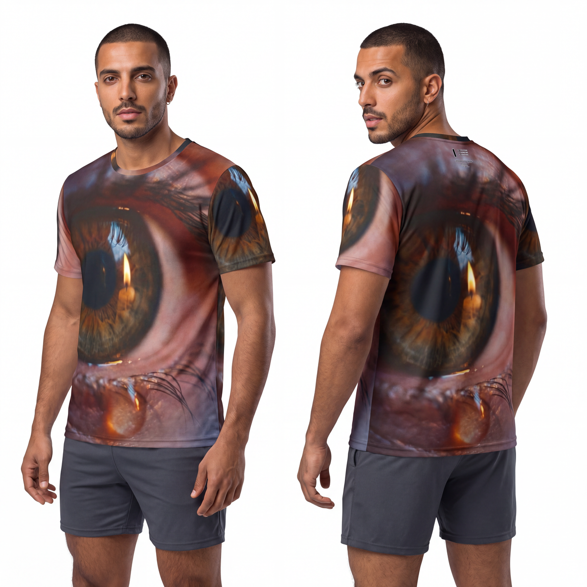 Men's Sports Jersey - Amber Iris Reflection Fine Art Print |...