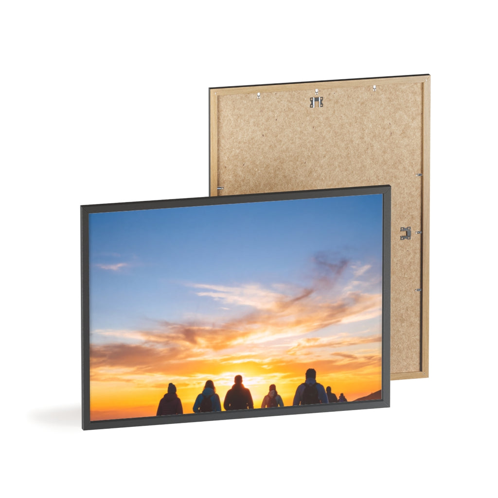 Posters with Wooden Frame - Sunrise Journey