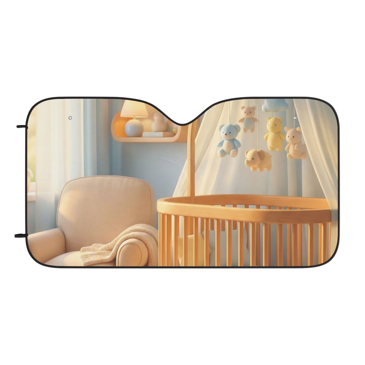 Pastel Blue Car Sun Shades - Cool Travels
