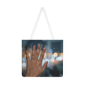 Rainy City Window Shoulder Tote Bag