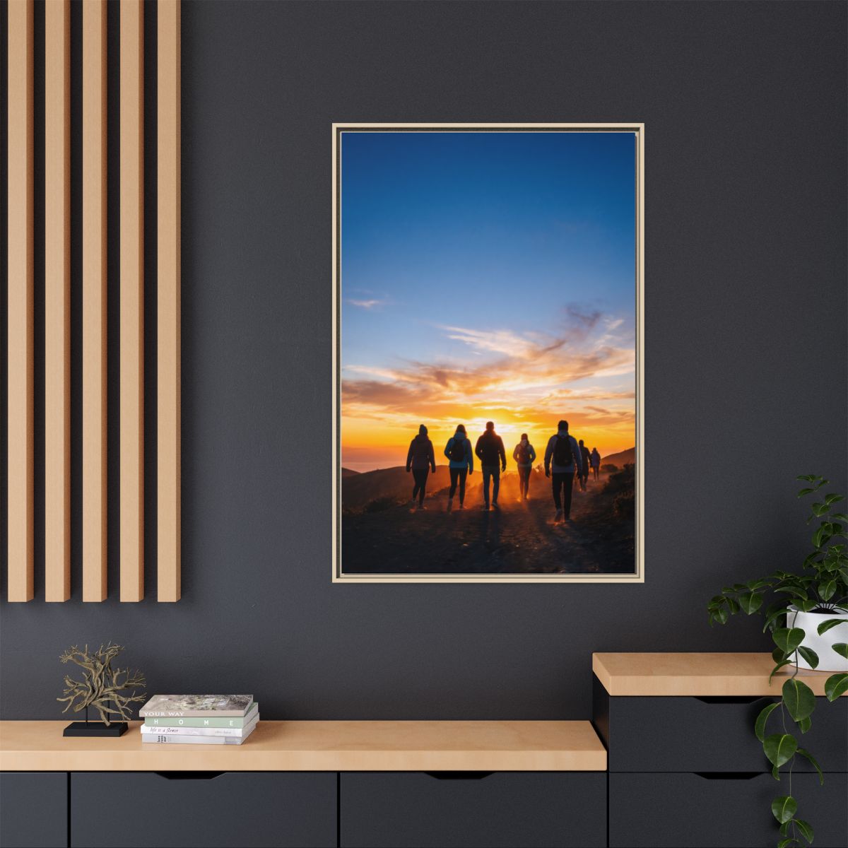 Matte Canvas, Framed - Epic Dawn Trek